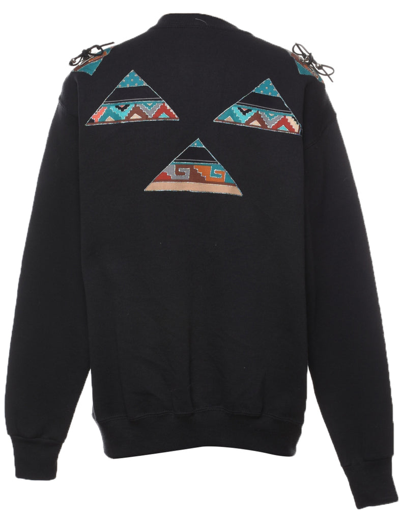 Lee Patchwork Printed Sweatshirt - L