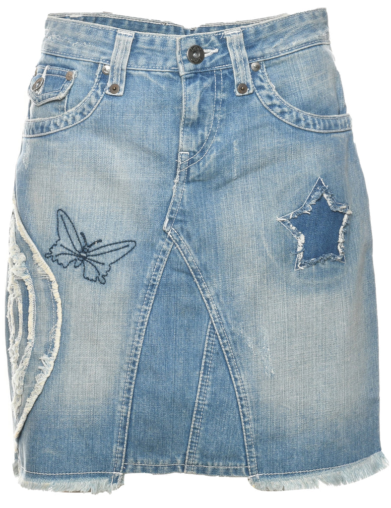 Lee Pencil Shape Denim Skirt - M