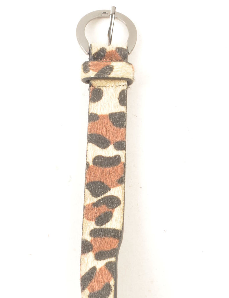 Leopard Print Belt - M