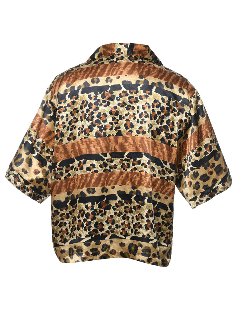 Leopard Print Blouse - XL