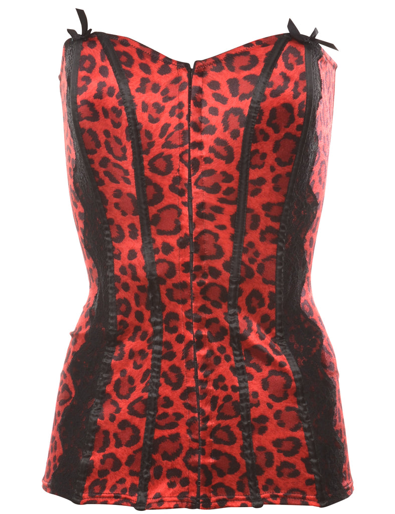 Leopard Print Corset - M