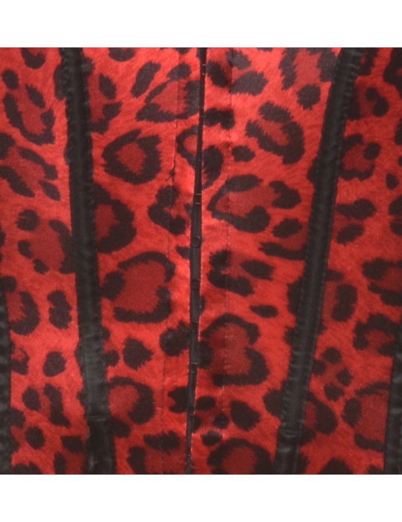 Leopard Print Corset - M