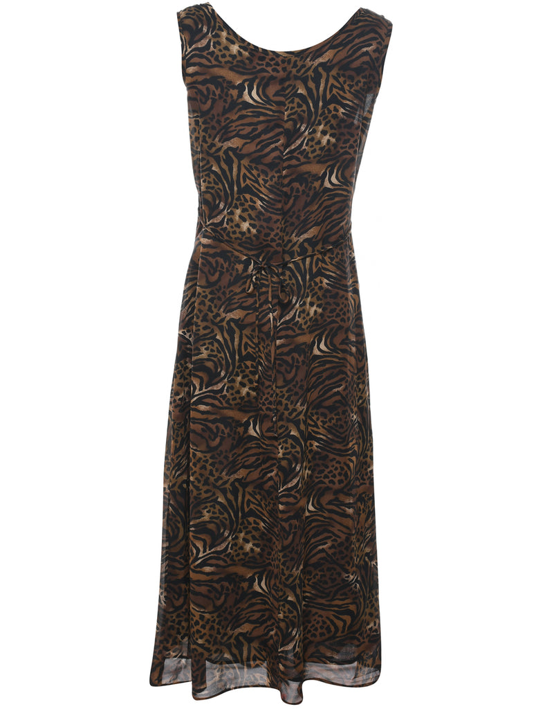 Leopard Print Dress - L