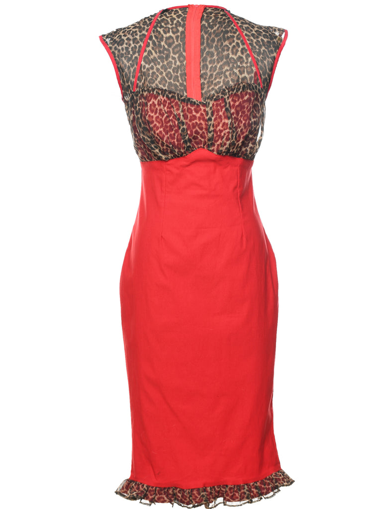 Leopard Print Evening Dress - S