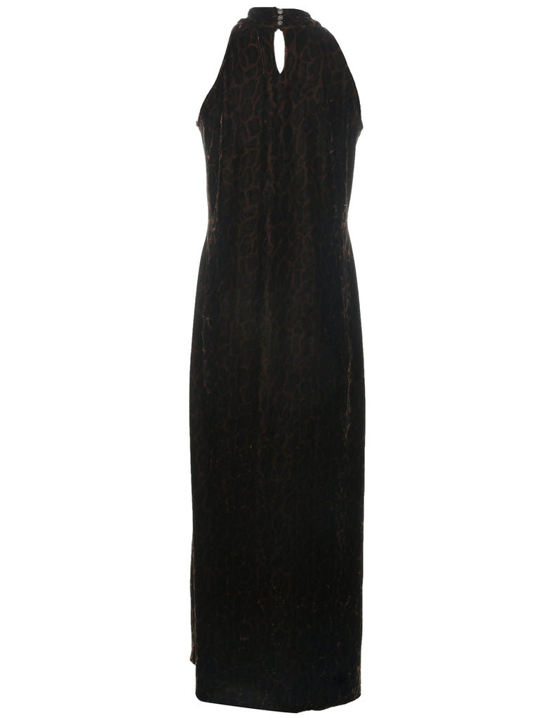 Leopard Print Evening Dress - M