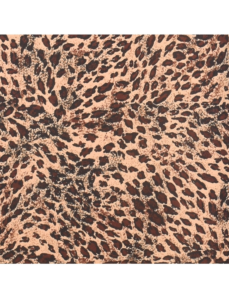 Leopard Print Evening Dress - L