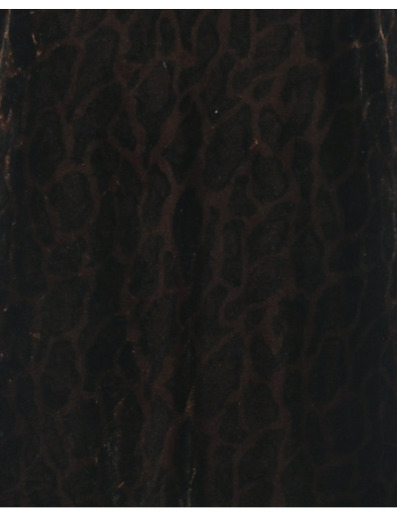 Leopard Print Evening Dress - M