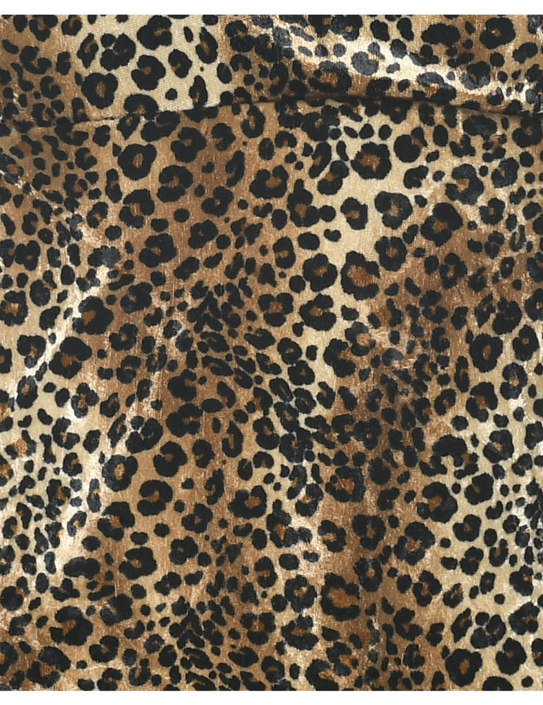 Leopard Print Evening Top - S