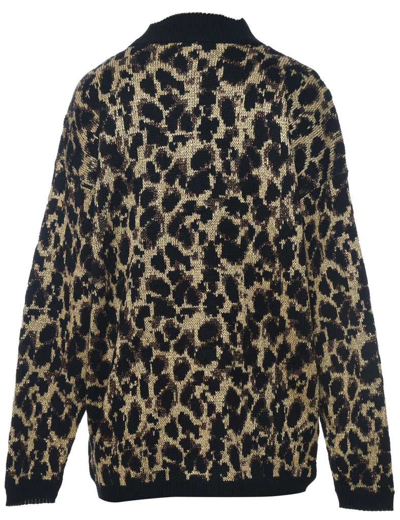 Leopard Print Jumper - XL