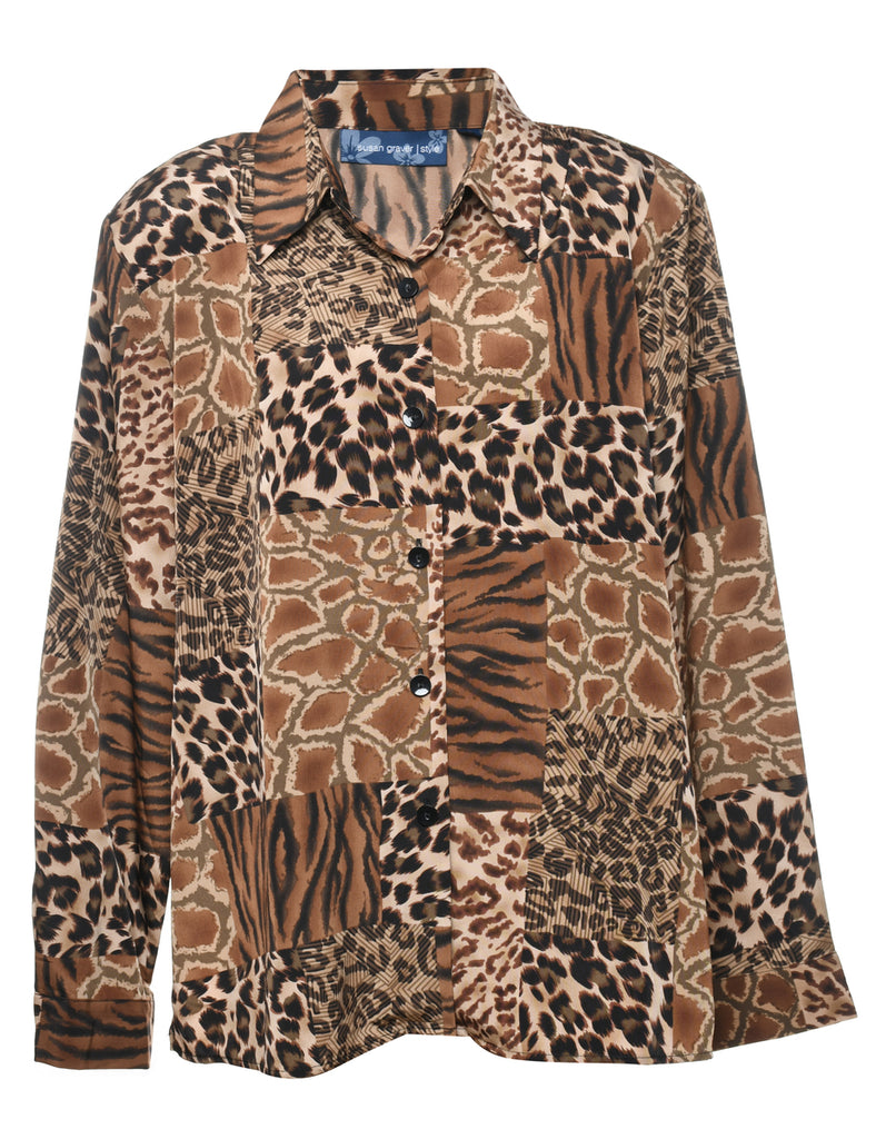 Leopard Print Shirt - XL