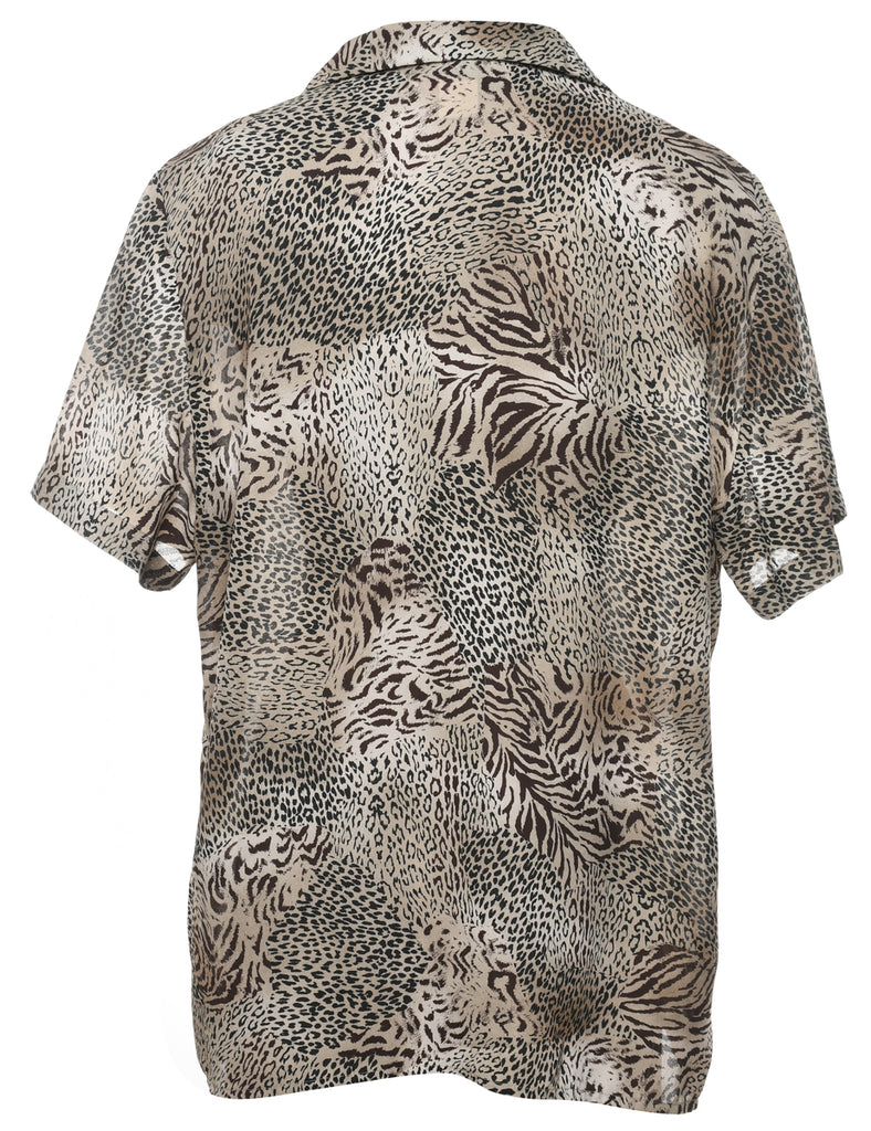 Leopard Print Shirt - XL