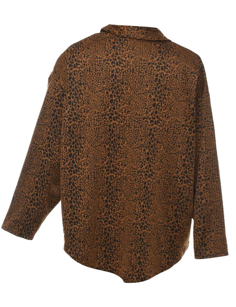 Leopard Print Shirt - L