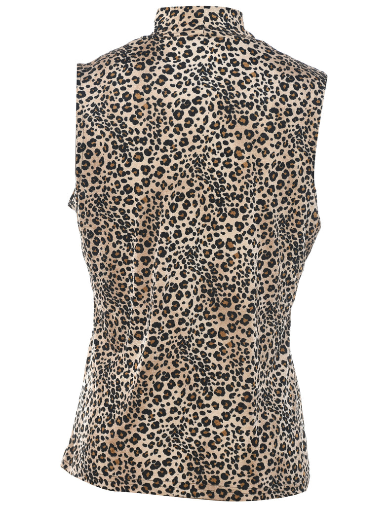 Leopard Print Top - M