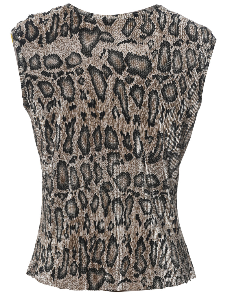 Leopard Print Top - S