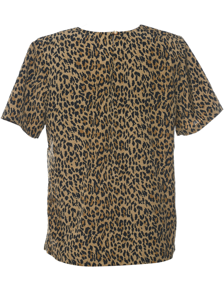 Leopard Print Top - S