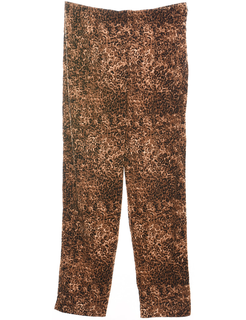 Leopard Print Trousers - W32 L31