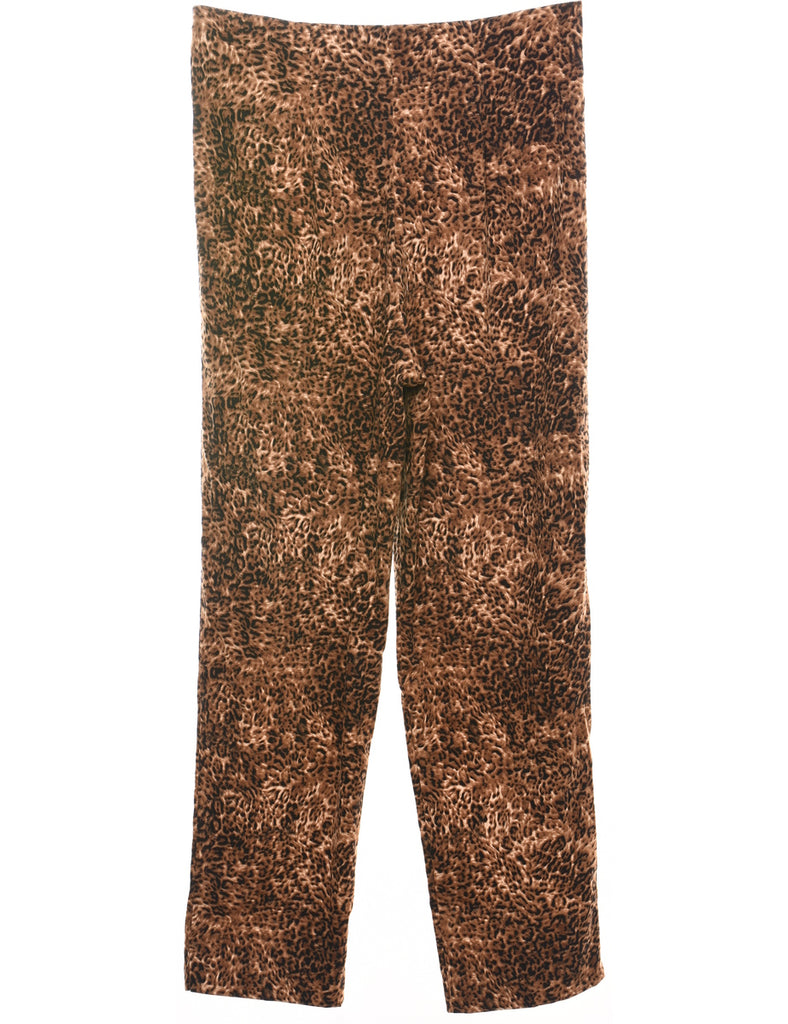 Leopard Print Trousers - W32 L31