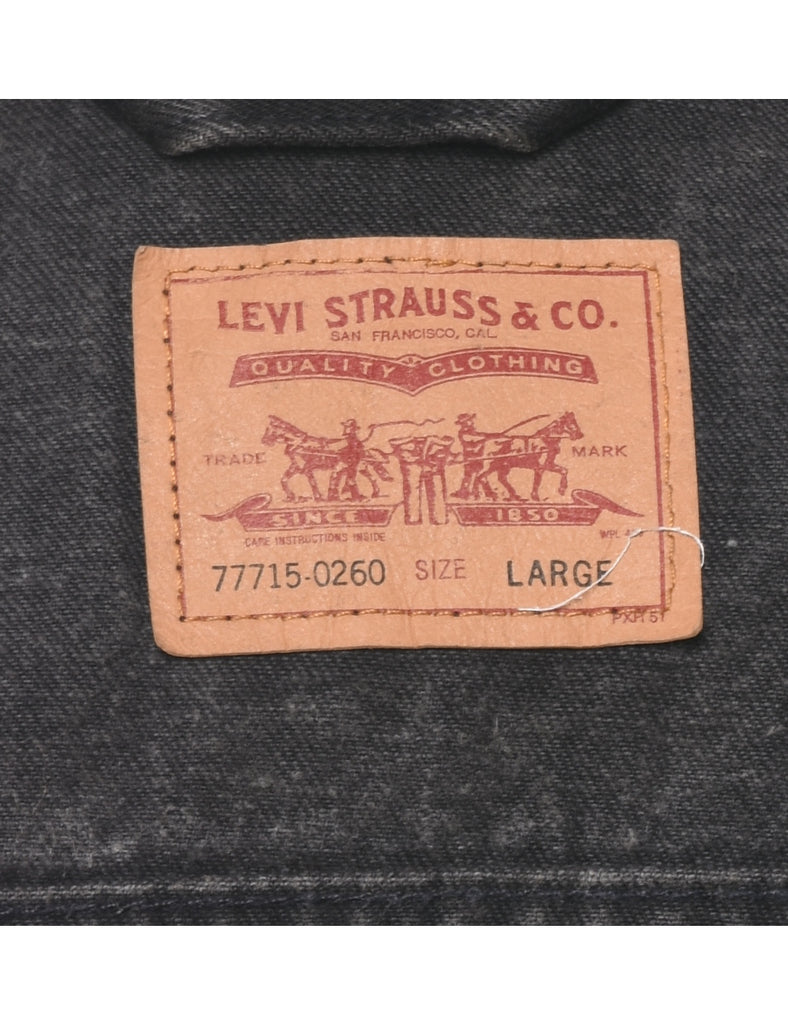 Levi's Black Denim Jacket - L