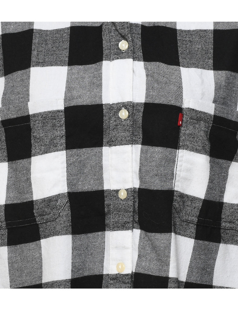 Levi's Black & White 1990s Checked Shirt - L