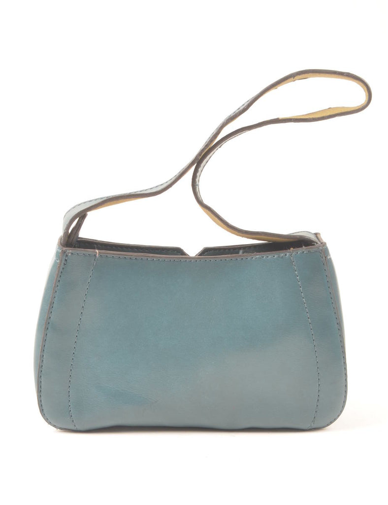 Light Blue Cut Out Detail Baguette Bag - S