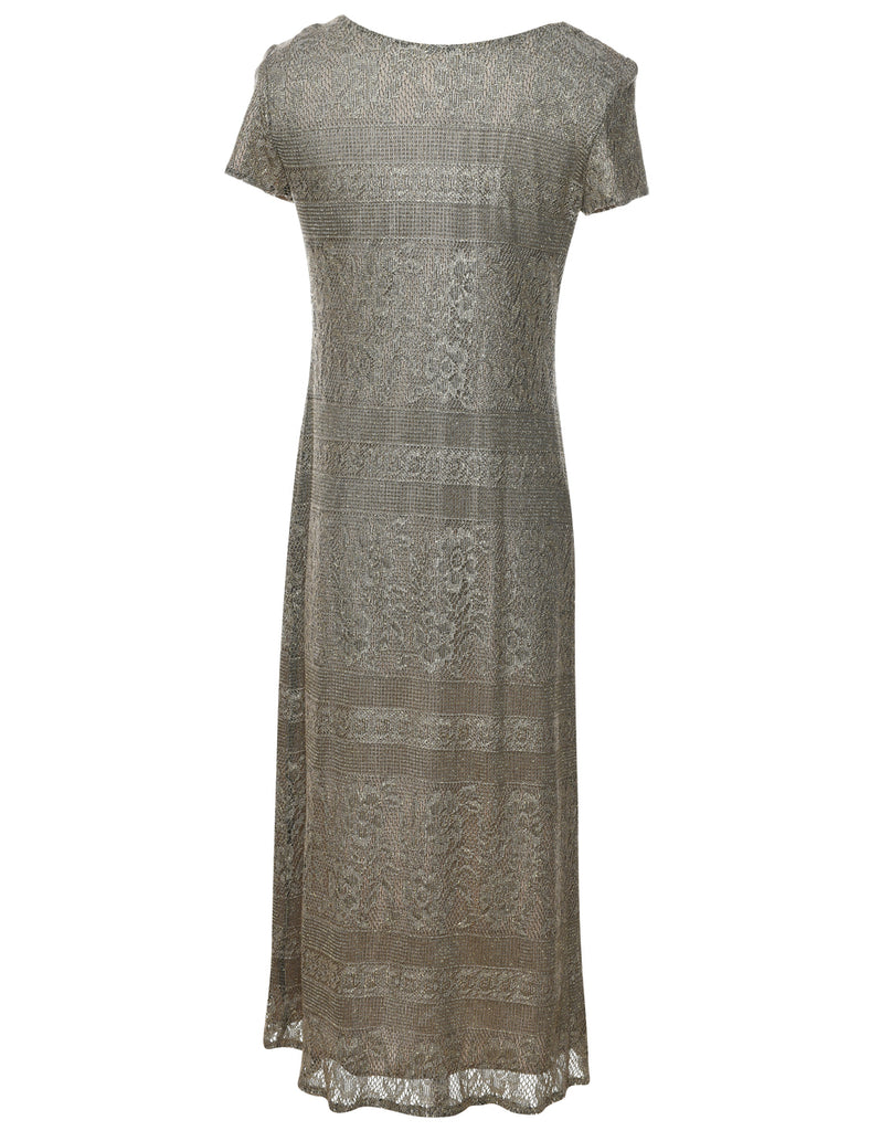 Light Brown Evening Dress - M