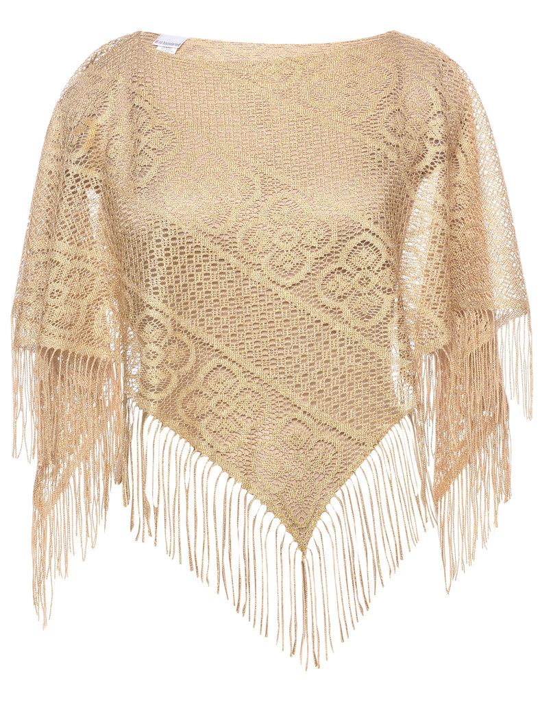 Light Brown Poncho - L