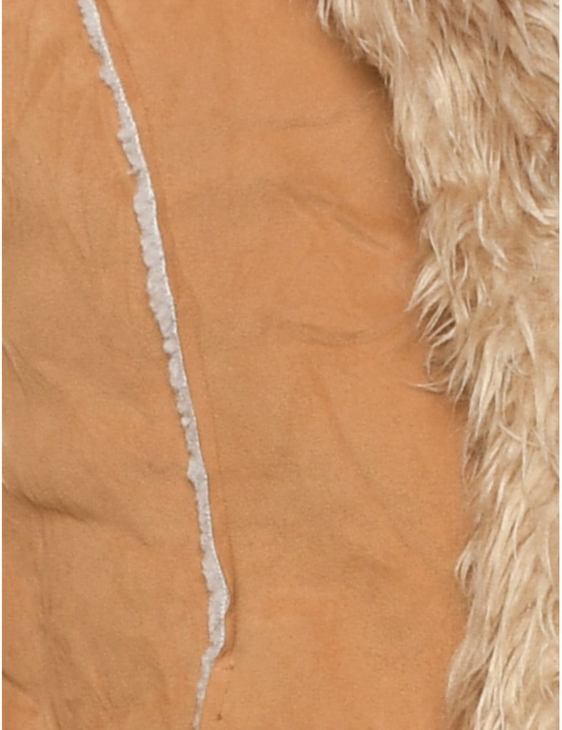 Light Brown Shearling Jacket - L