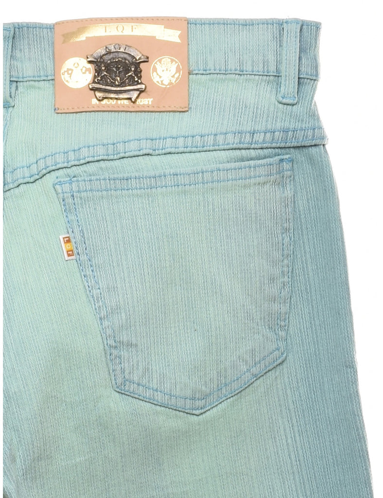 Light Wash 1990s Floral Embroidered Jeans - W30 L24