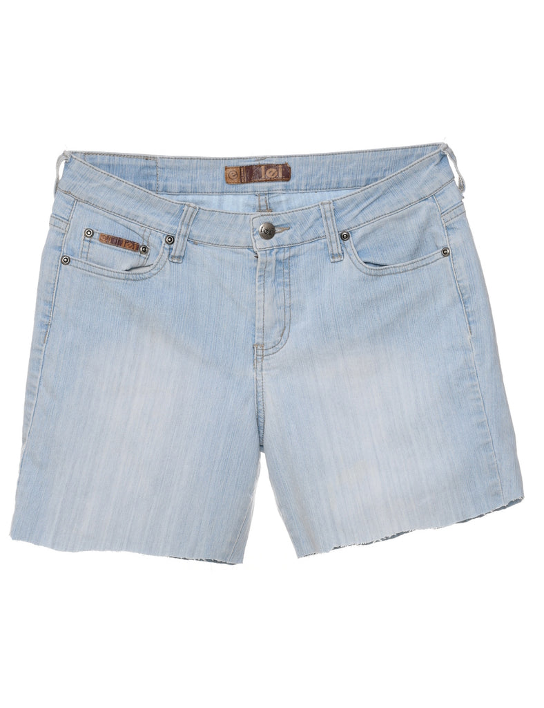 Light Wash Cut-off Denim Shorts - W30 L6