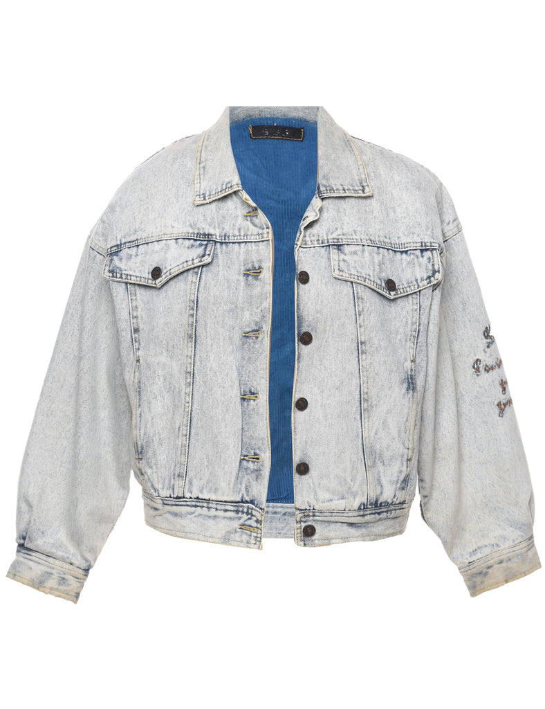 Light Wash Denim Jacket - L