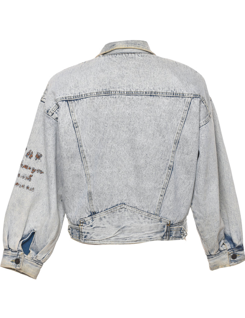 Light Wash Denim Jacket - L