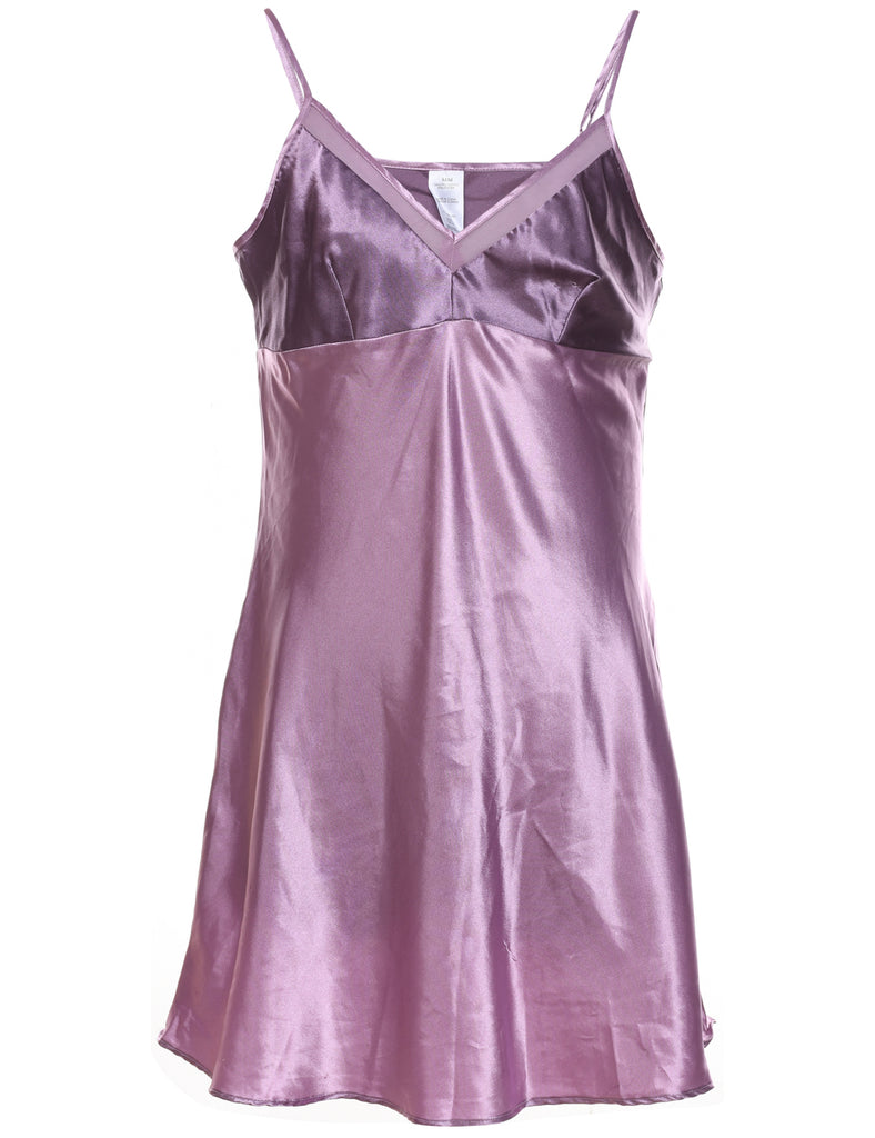 Lilac Panelled Slip Dress - L