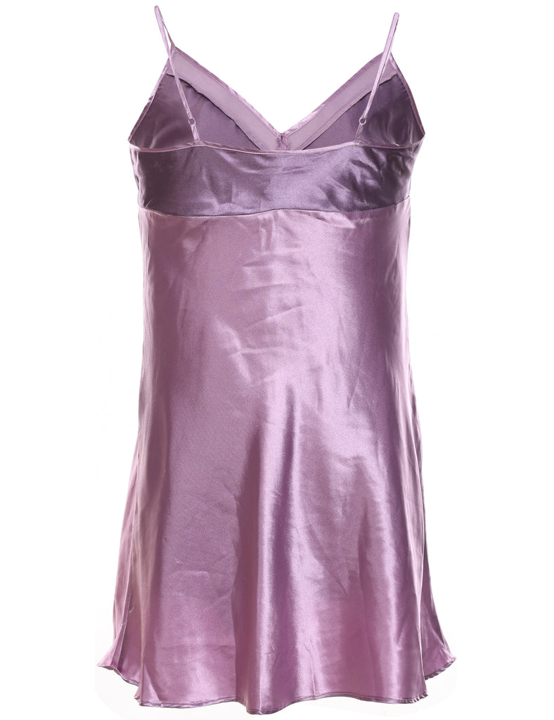 Lilac Panelled Slip Dress - L