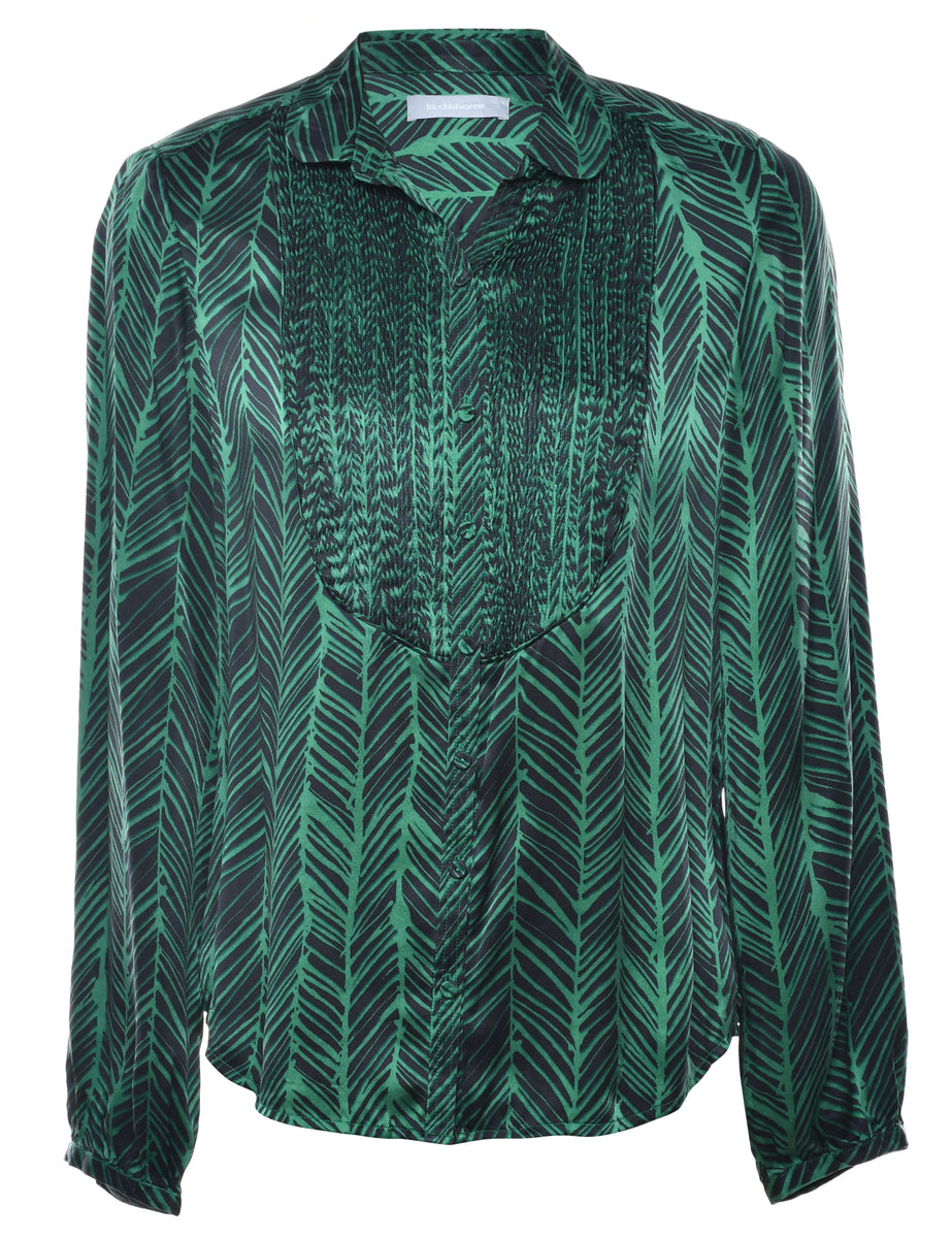 Women's Liz Claiborne Liz Claiborne Blouse Green, M | Beyond Retro ...