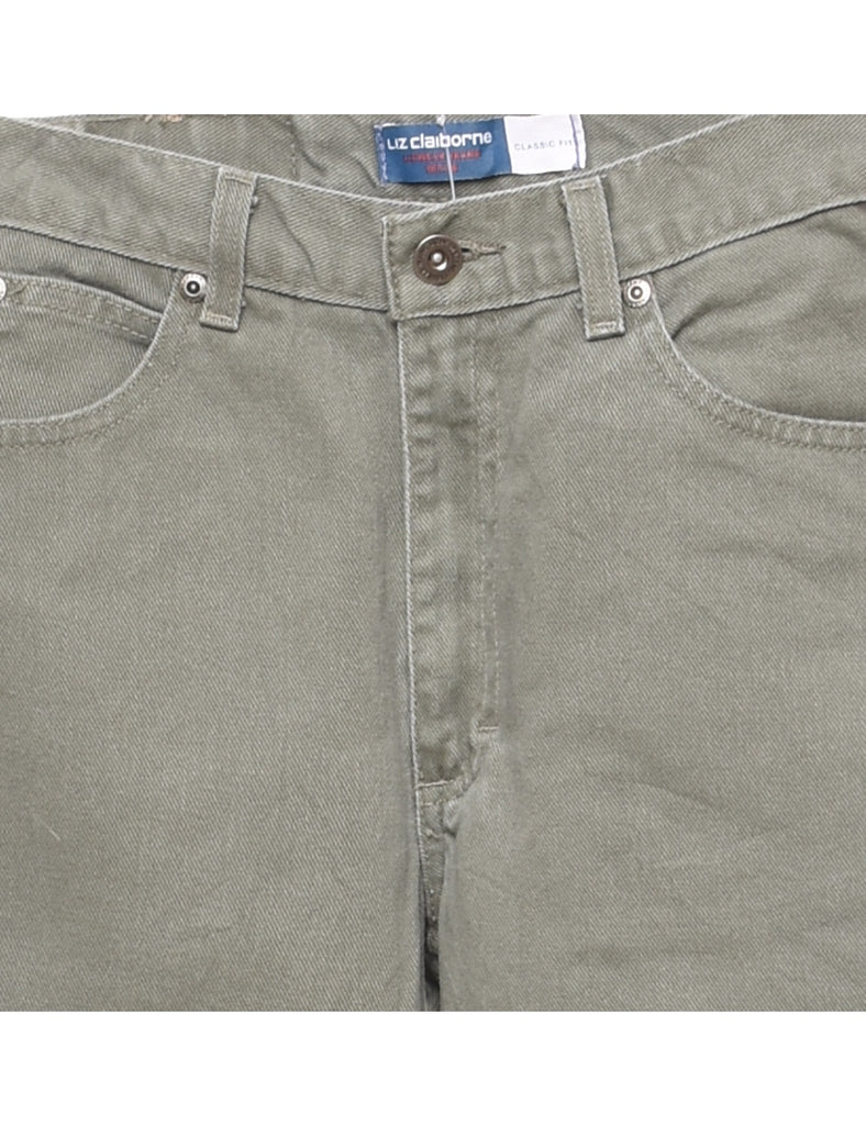 Liz Claiborne Light Green Tapered Jeans - W26 L28