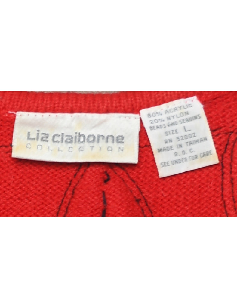 Liz Claiborne Sequined Jumper - L