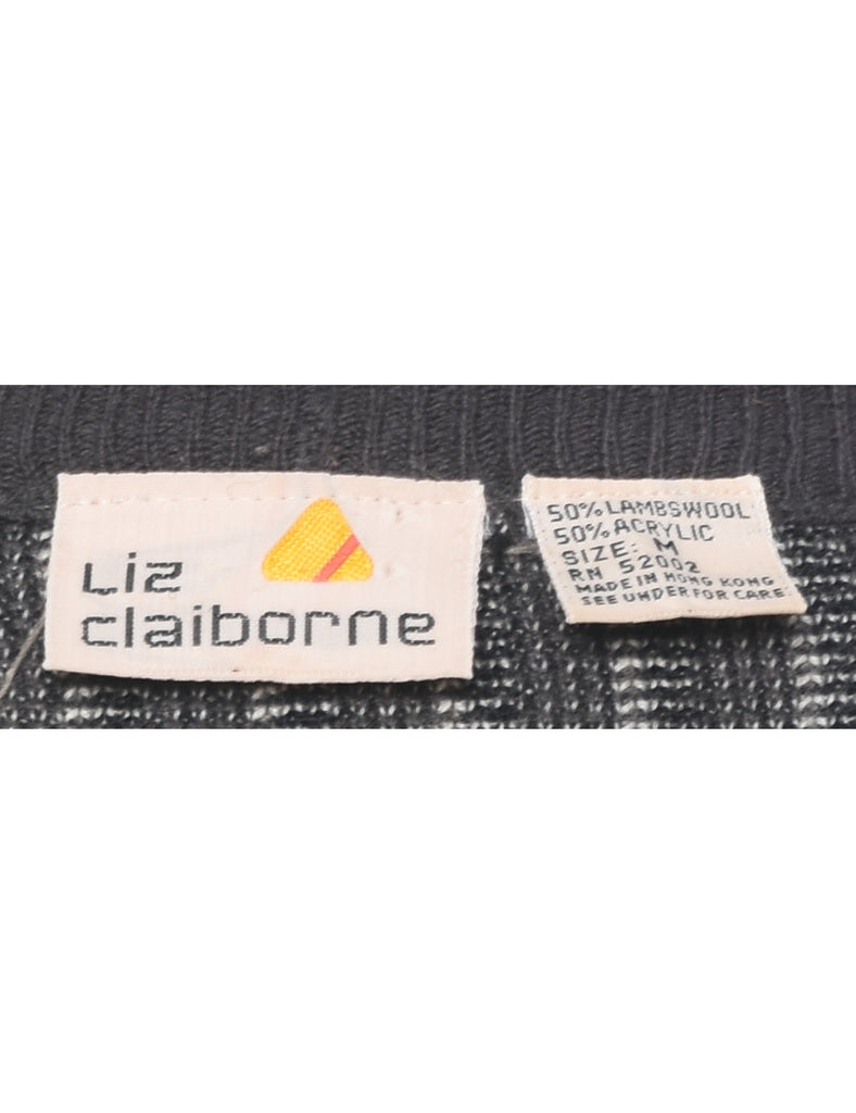 Liz Claiborne Striped Cardigan - M