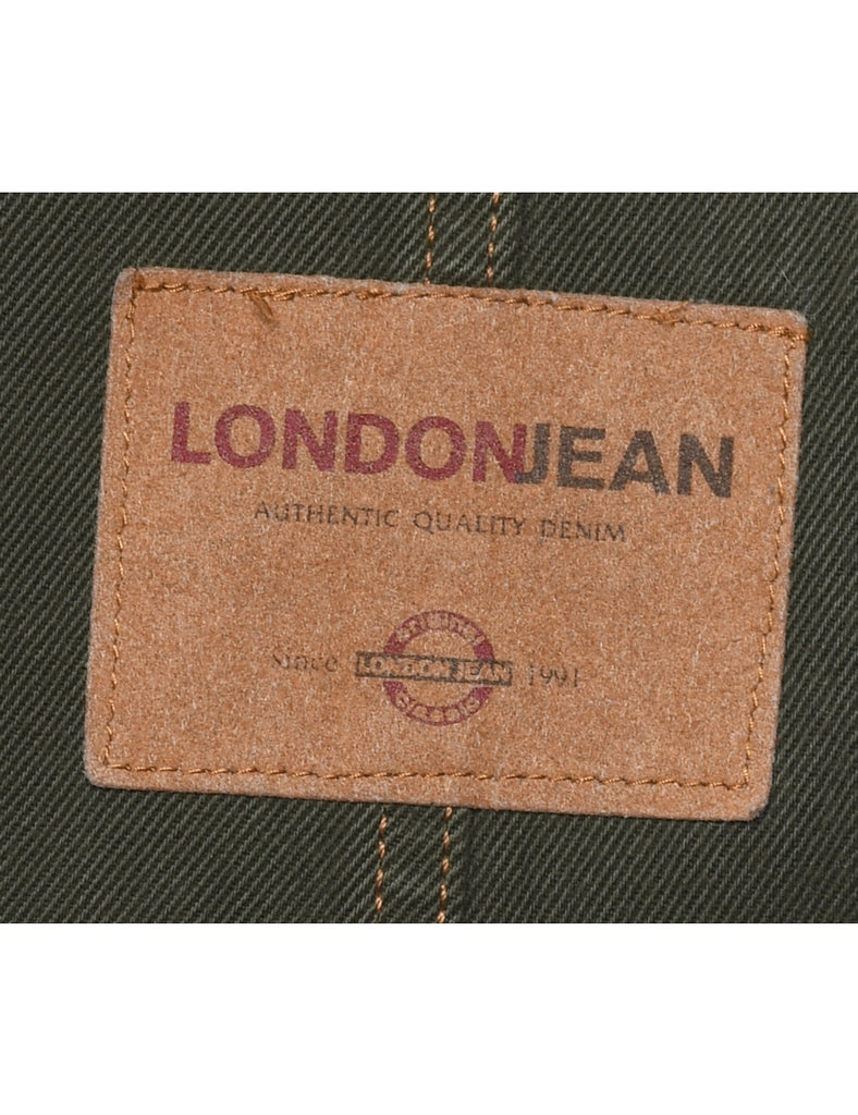 London Jean Olive Green Dungarees - W32 L31