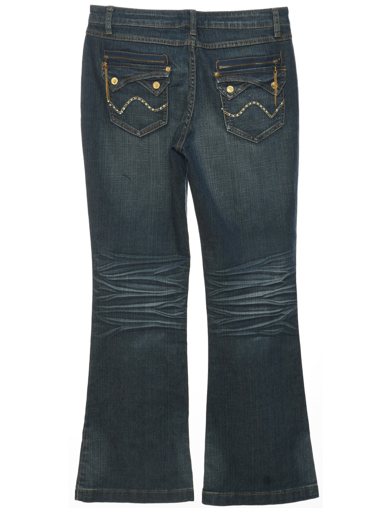 Low Rise Flared Jeans - W32 L31