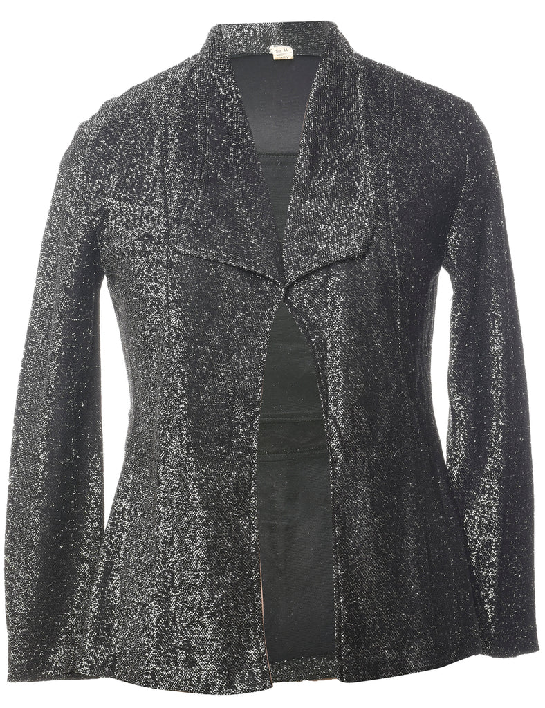 Lurex Thread Pattern Evening Jacket - M