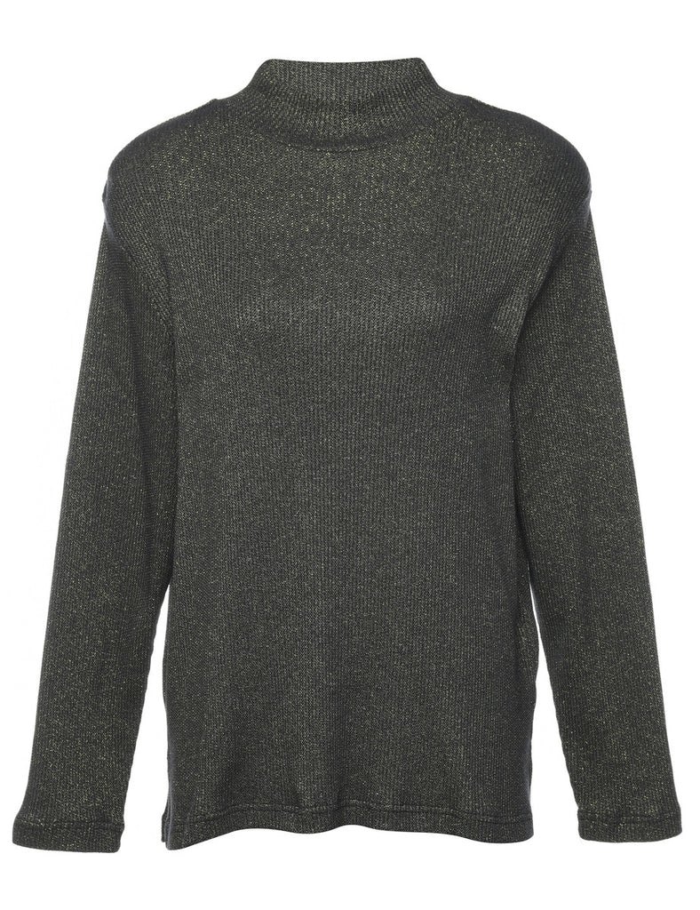 Lurex Thread Pattern Jumper - L