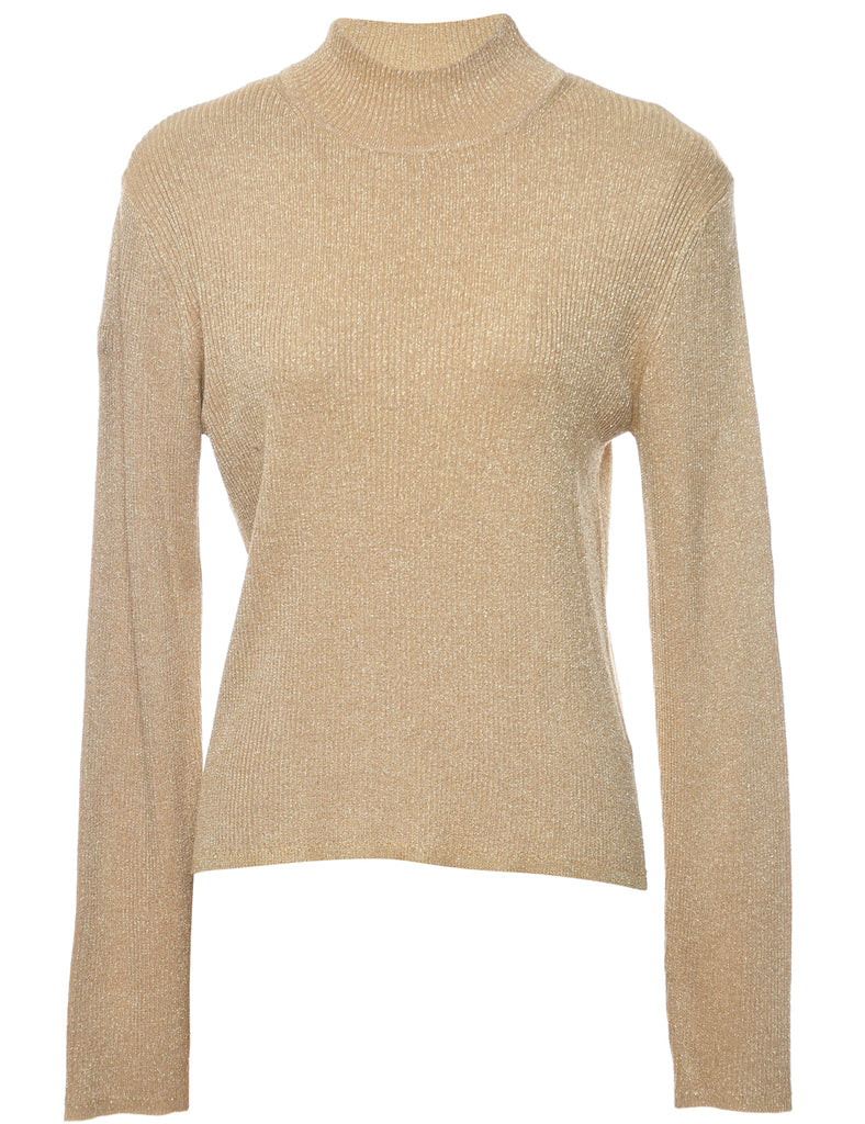 Lurex Thread Pattern Jumper - M