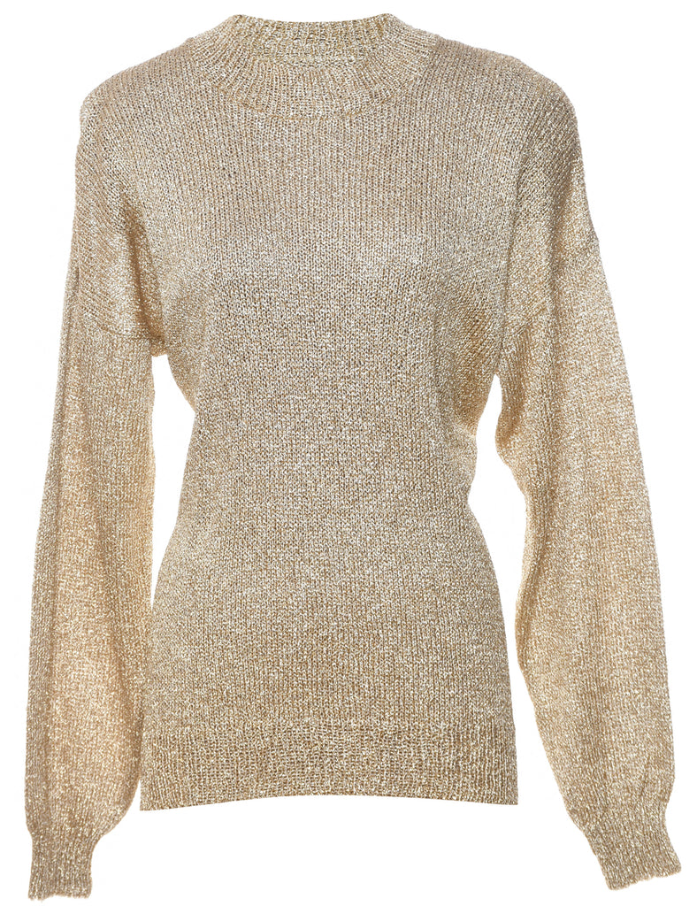 Lurex Thread Pattern Jumper - L