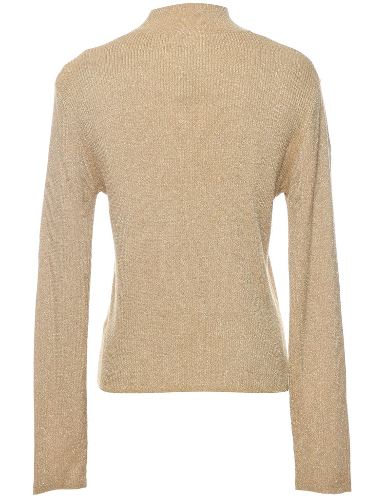 Lurex Thread Pattern Jumper - M