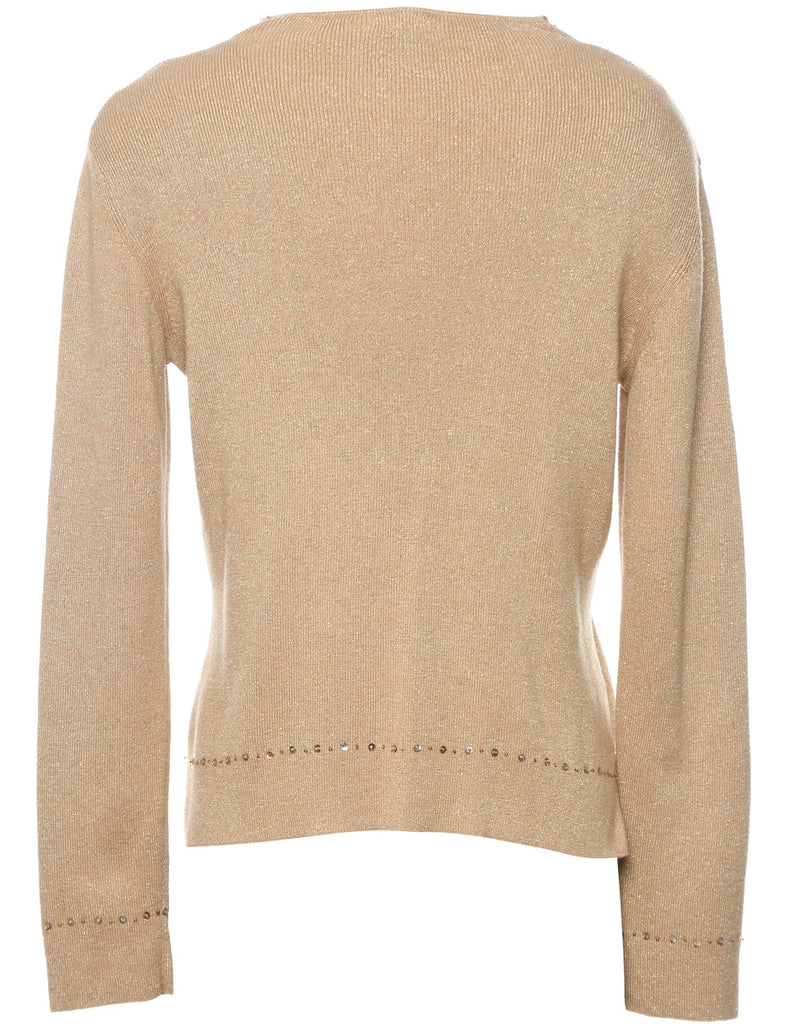 Lurex Thread Pattern Jumper - S