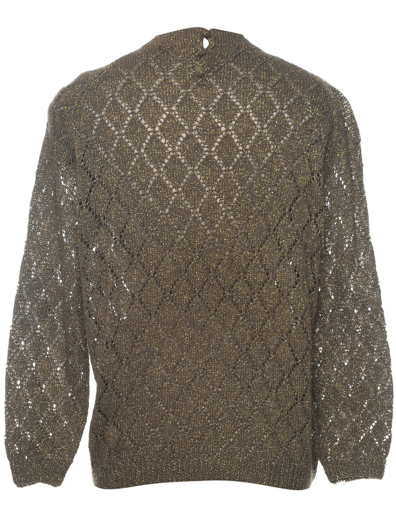 Lurex Thread Pattern Jumper - L