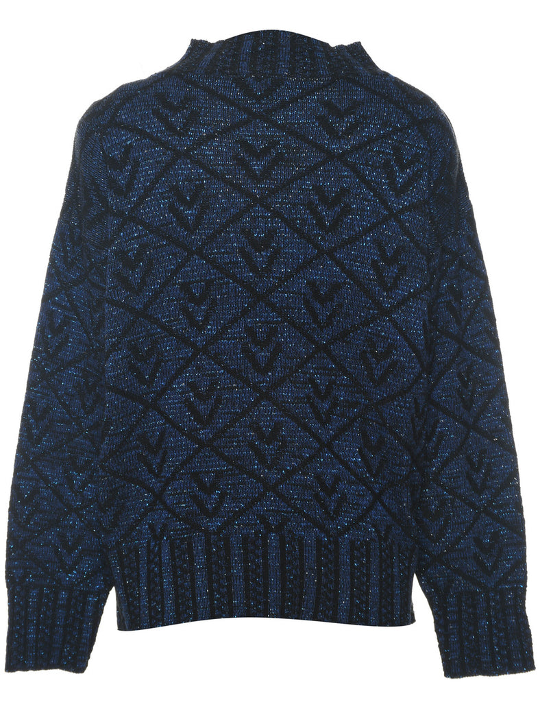 Lurex Thread Pattern Jumper - L