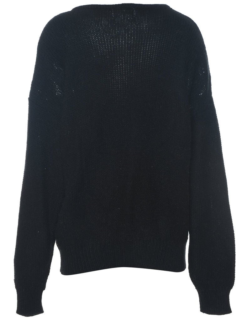 Lurex Thread Pattern Jumper - L