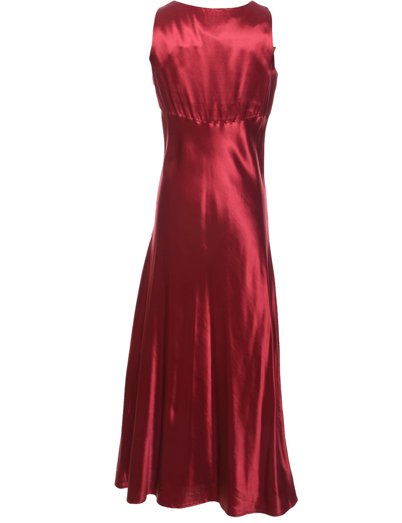 Maroon 1990s All That Jazz Evening Dress - M