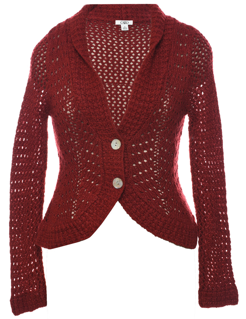 Maroon Cardigan - M